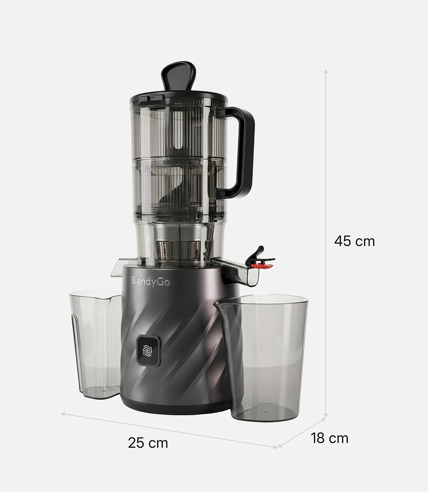 BlendyGo Juice – Abmessungen